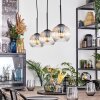Koyoto lampa wisząca, kula świetlna, lampa wisząca bursztynowy, przezroczysty, 3-punktowe
