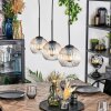 Koyoto lampa wisząca, kula świetlna, lampa wisząca bursztynowy, przezroczysty, 3-punktowe