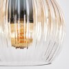 Koyoto lampa wisząca, kula świetlna, lampa wisząca bursztynowy, przezroczysty, 3-punktowe
