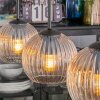 Koyoto lampa wisząca, kula świetlna, lampa wisząca bursztynowy, przezroczysty, 3-punktowe