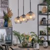 Koyoto lampa wisząca, kula świetlna, lampa wisząca bursztynowy, przezroczysty, 3-punktowe