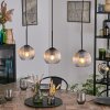 Koyoto lampa wisząca, kula świetlna, lampa wisząca bursztynowy, przezroczysty, 3-punktowe
