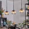 Koyoto Lampa wisząca, Kula świetlna, Lampa wisząca W kolorze bursztynu, Przezroczysty, 3-punktowe