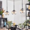 Koyoto Lampa wisząca, Kula świetlna, Lampa wisząca W kolorze bursztynu, Przezroczysty, 3-punktowe