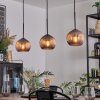 Koyoto Lampa wisząca, Kula świetlna, Lampa wisząca W kolorze miedzi, 3-punktowe
