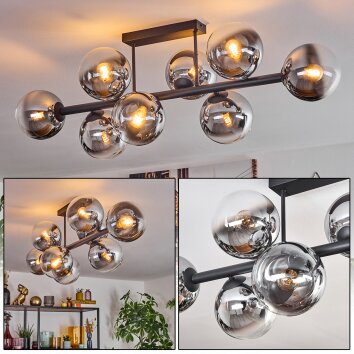 Gastor Lampa sufitowa, Kula świetlna Chrom, Przezroczysty, Przydymiony, 8-punktowe