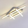 Eriz Lampa Sufitowa LED Nikiel matowy, 4-punktowe, Zdalne sterowanie, Zmieniacz kolorów