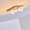 Eriz Lampa Sufitowa LED Nikiel matowy, 4-punktowe, Zdalne sterowanie, Zmieniacz kolorów