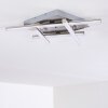 Eriz Lampa Sufitowa LED Nikiel matowy, 4-punktowe, Zdalne sterowanie, Zmieniacz kolorów