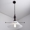 Reality lampa wisząca Brązowy, Rdzawy, Biały, 1-punktowy