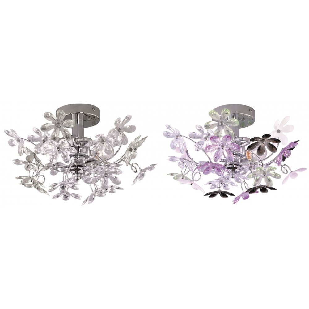 Oświetlenie Reality FLOWER Chrom, 2-punktowe main product photo