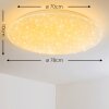 Deckenleuchte Lampa sufitowa LED Biały, 1-punktowy, Zdalne sterowanie