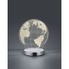 Reality Globe Lampa stołowa LED Chrom, 1-punktowy