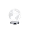 Reality Globe Lampa stołowa LED Chrom, 1-punktowy