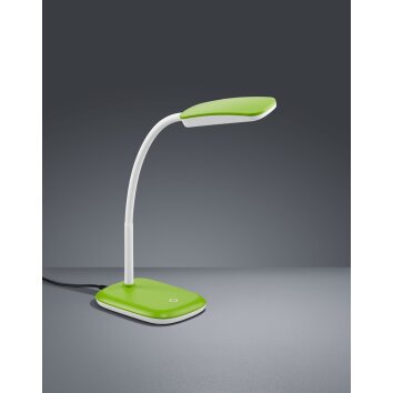 Reality BOA Lampa stołowa LED Zielony, 1-punktowy