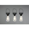 Reality Campus Lampa solarna LED Czarny, 3-punktowe