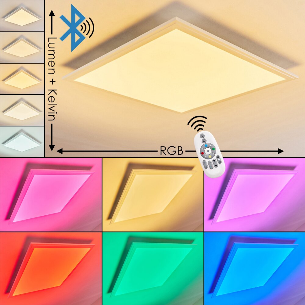 Voisines Lampa Sufitowa LED Biały, 1-punktowy, Zdalne sterowanie, Zmieniacz kolorów main product photo