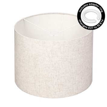 Klosz z tkaniny  Bassagoda część zamienna, Klosz beige