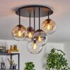 Gastor lampa sufitowa, kula świetlna 45 cm bursztynowy, przezroczysty, przydymiony, 5-punktowe