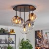 Gastor lampa sufitowa, kula świetlna 45 cm bursztynowy, przezroczysty, przydymiony, 5-punktowe