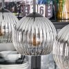 Koyoto Lampa wisząca, Kula świetlna, Lampa wisząca Przezroczysty, Przydymiony, 3-punktowe