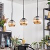 Koyoto Lampa wisząca, Kula świetlna, Lampa wisząca W kolorze bursztynu, 3-punktowe