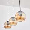 Koyoto Lampa wisząca, Kula świetlna, Lampa wisząca W kolorze bursztynu, 3-punktowe