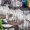 Ripoll Lampa wisząca, Kula świetlna, Lampa wisząca Chrom, Przydymiony, 3-punktowe