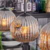 Ripoll Lampa wisząca, Kula świetlna, Lampa wisząca Chrom, Przydymiony, 3-punktowe