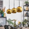 Koyoto Lampa wisząca, Kula świetlna, Lampa wisząca Złoty, 3-punktowe