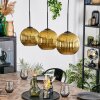 Koyoto Lampa wisząca, Kula świetlna, Lampa wisząca Złoty, 3-punktowe