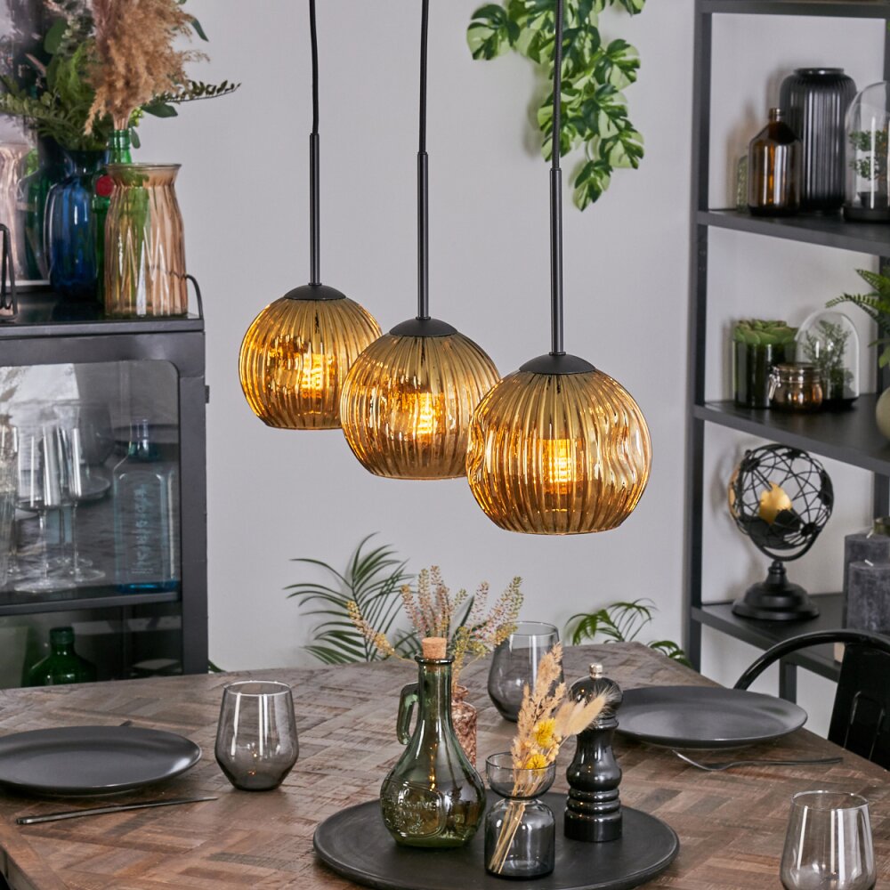Ripoll Lampa wisząca, Kula świetlna, Lampa wisząca Złoty, 3-punktowe main product photo