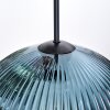 Koyoto lampa wisząca, kula świetlna, lampa wisząca, lampa wisząca kaskadowa niebeieski, zielony, miedziany, 3-punktowe