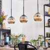 Ripoll lampa wisząca, kula świetlna, lampa wisząca bursztynowy, 3-punktowe