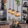Ripoll Lampa wisząca, Kula świetlna, Lampa wisząca W kolorze bursztynu, 3-punktowe