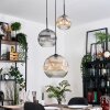 Ripoll Lampa wisząca, Kula świetlna, Lampa wisząca, Lampa wiszącego klastra W kolorze bursztynu, Przezroczysty, Przydymiony, 3-punktowe