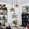 Ripoll Lampa wisząca, Kula świetlna, Lampa wisząca, Lampa wiszącego klastra Chrom, Złoty, Przezroczysty, W kolorze miedzi, Przydymiony, 3-punktowe
