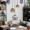 Ripoll Lampa wisząca, Kula świetlna, Lampa wisząca, Lampa wiszącego klastra Chrom, Złoty, Przezroczysty, W kolorze miedzi, Przydymiony, 3-punktowe