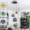 Koyoto lampa wisząca, kula świetlna, lampa wisząca, lampa wisząca kaskadowa 30 cm niebeieski, złoty, zielony, 3-punktowe