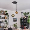 Koyoto Lampa wisząca, Kula świetlna, Lampa wisząca, Lampa wiszącego klastra 30 cm Niebeieski, Złoty, Zielony, 3-punktowe