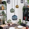 Koyoto Lampa wisząca, Kula świetlna, Lampa wisząca, Lampa wiszącego klastra 30 cm Niebeieski, Złoty, Zielony, 3-punktowe