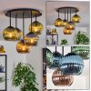Koyoto Lampa sufitowa, Kula świetlna 45 cm Niebeieski, Zielony, W kolorze miedzi, 5-punktowe