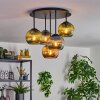 Koyoto Lampa sufitowa, Kula świetlna 45 cm Niebeieski, Zielony, W kolorze miedzi, 5-punktowe