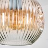Ripoll Lampa wisząca, Kula świetlna, Lampa wiszącego klastra W kolorze bursztynu, Przezroczysty, Przydymiony, 3-punktowe