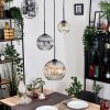 Ripoll Lampa wisząca, Kula świetlna, Lampa wiszącego klastra W kolorze bursztynu, Przezroczysty, Przydymiony, 3-punktowe