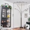 Nikkala Lampa stojąca Chrom, Czarny, 5-punktowe