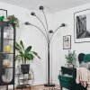 Nikkala Lampa stojąca Chrom, Czarny, 5-punktowe