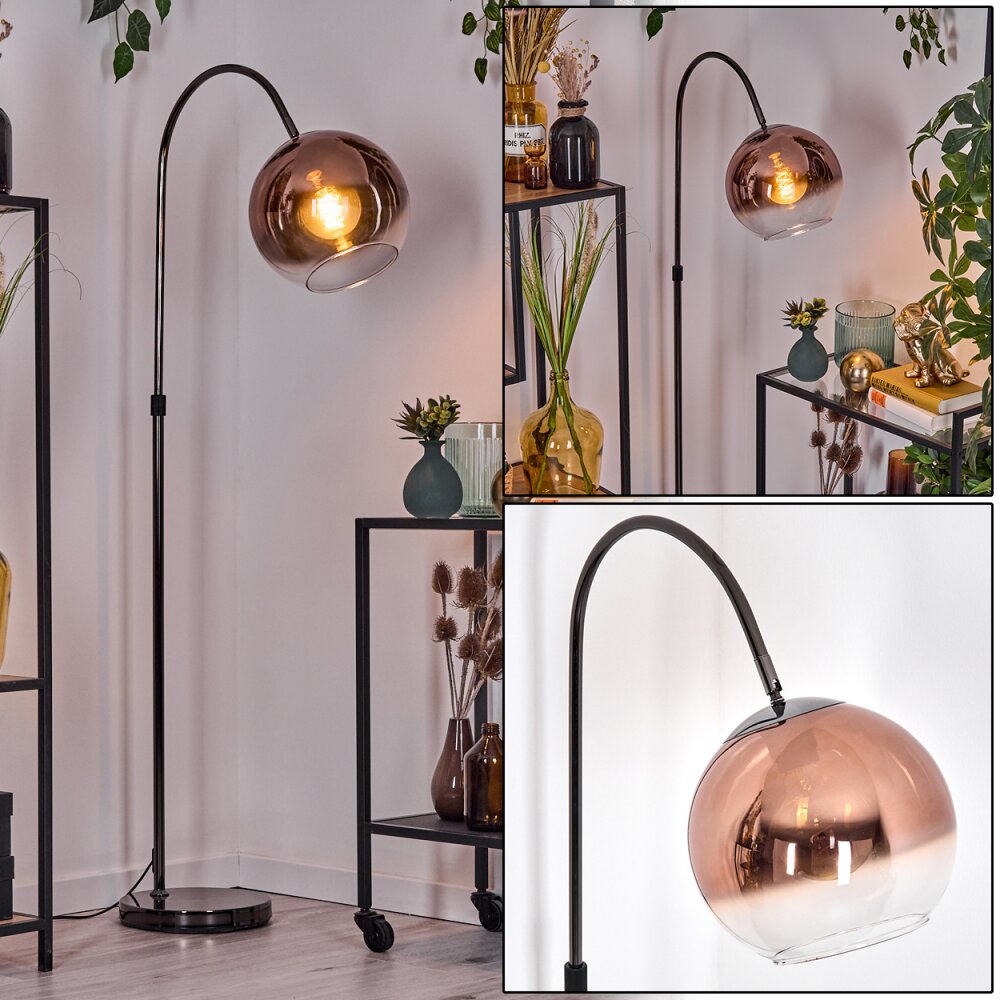 Koyoto Lampa stojąca Chrom, Czarny, 1-punktowy main product photo