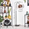 Koyoto lampa stojąca, lampa podłogowa łukowa chrom, czarny, 1-punktowy