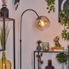 Koyoto Lampa stojąca Chrom, Czarny, 1-punktowy